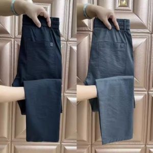 Mens Summer Thin Breathable Loose Sports Pants for Construction Work Wear Resistant Dirt Easy Clean Long Trousers Fashion Urban Style