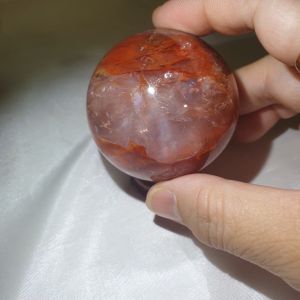 Red Hematoid Quartz Sphere/Natural Multi-inclusions Crystal Quartz Ball/Fire Quartz Crystal/星光红胶花球/收藏级红胶花球
