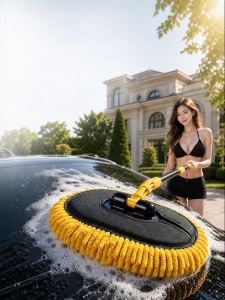 Bendable Soft Bristles Extendable Car Wash Brush