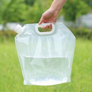 5L Water Bag Folding Portable Sports Storage Container Jug Bottle for Outdoor Travel Camping with Handle Folding Water Bag
