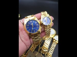 World Times นาฬิกาข้อมือ ชาย - หญิง SENKQ แบรนด์แท้ สายเลส ตัดข้อได้ แถมฟรี !! กล่องกระดาษ, GEDI ขนาด 38 mm สายเลส ตัดข้อได้ พร้อมกล่อง