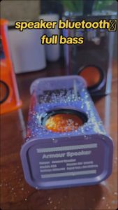 ARMOR SPEAKER BLUETOOTH TRANSPARENT K08/A036-PLUS 5W PORTABLE WIRELESS SUPER BASS
