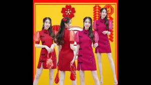 CC 15116 กี่เพ้า เดรสสั้น เดรสสีแดง เดรสตรุษจีน (ฟรีไซส์ MLXL ยาว 31)