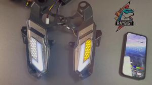 Bộ Đèn Xi Nhan Xe Máy Yamaha XMAX300 2023-2024 Tích Hợp Đèn Chạy Ban Ngày Điều Khiển Bằng Ứng Dụng Đổi Màu Độ Chế Biến Tùy Chỉnh
