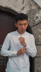 Casella Baju Koko Pria Lengan Panjang | Baju Koko Hassan Horizontal Design