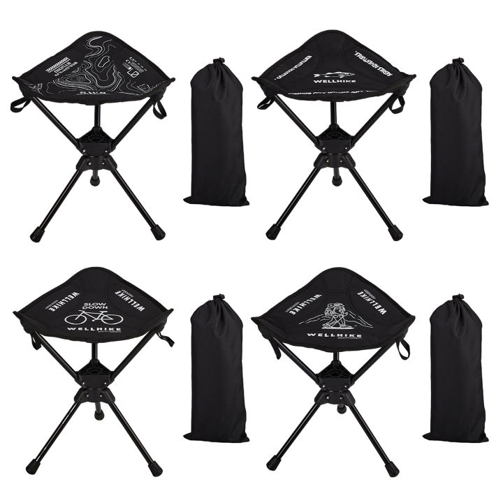 แบบพกพาพับสตูลขาตั้งกล้อง 360 หมุน Camping สตูลหมุนสตูลสำหรับเดินป่า ...