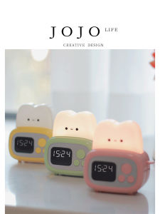 JOJOS L. PD.Rita Timer Clock Bread Machine Night Light for Dormitory Bedroom Plastic Creative Style Battery Powered Clock