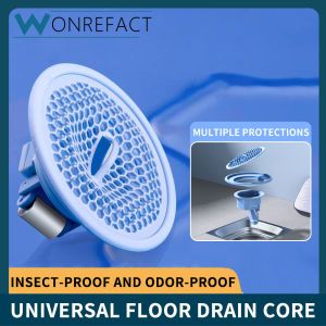 Deodorizing Floor Drain Core Shower Plug Bug Proof Deodorant Hair Clip Plug Trap Kitchen Bathroom Drain Hair Trap Quick Installation