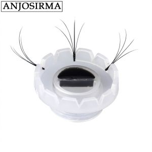 ANJOSIRMA 100Pcs/Pack Eyelash Blossom Glue Ring Device Portable Clear lash glue extension cup eyelid glue eyelash lift set Easy to use