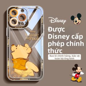 pinsai | Ultra-thin Transparent Winnie the Pooh Couple High-end Full-body Protection Shockproof Phone Case for iPhone 16 Pro Max / 15 Pro