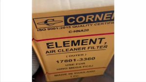 กรองอากาศ  HINO MEGA  FC4JJO5C  ลูกนอก 17801-3360 CORNER แท้ๆ/ESRK