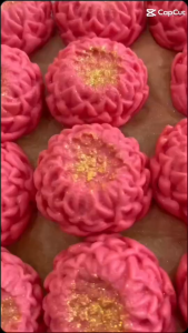 ขนมถวายองค์แม่ ขนมดอกบัวและดอกกุหลาบ สีชมพู ทั้งแบบชุดและแบบเดี่ยว