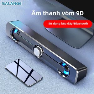 Salange PC Sound Bar Bluetooth USB Loa Có Dây 35mm Aux Stereo Cho Máy Chiếu Điện Thoại Máy Tính Xách Tay - Thanh Âm Thanh Máy Tính Tại Nhà