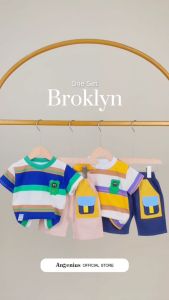 ANGENIUS Setelan Anak Laki-Laki Salur Broklyn Usia 1 - 4 Tahun