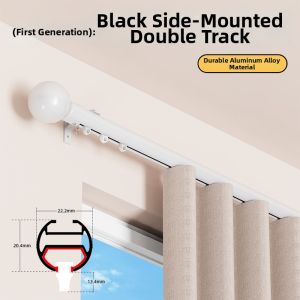 SHELIANKE | White Aluminum Thickened Roman Curtain Rod Track
