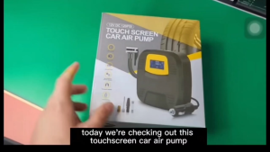 Touch Screen Car Air Pump 12V DC 120PSI with Cigarrete Lighter Pompa Mobil motor Sepeda