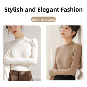 MiiOW | Warm Thermal Underwear Top For Women High Neck Half High Neck Autumn Clothes Dervo Brand Cat Person New Arrival 2024