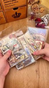 100pcs Old Series Material Paper 3.0 DIY Journal Photo Album Srapbooking Collage Diary Stationery Background Decorative Papers