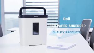 Deli 15L Paper Shredder Machine Heavy Duty Shredder Machine Can Shred Staples A4 Automatic Shredder