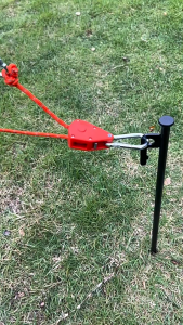 4M Reflective Tent Rope Pulley Wind Rope Camping Guy Line Awning Canopy Tightener Carabiner