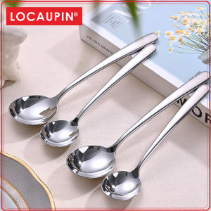 Locaupin Kitchen Utensil Stainless Steel  Child Round Soup Spoons Stainless Steel Premium Dishwasher Safe