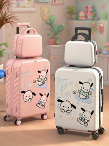 Large Capacity Travel Suitcase Male Student Graffiti New Model 24 Cartoon Luggage Fashionable Trendy ABS PC Material Universal