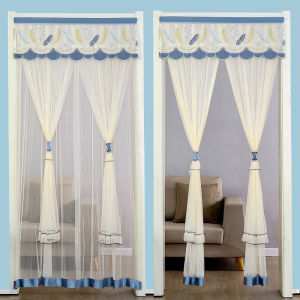 Rèm Cửa Vải Ren Không Cần Khoan Cho Phòng Ngủ Phòng Khách Phòng Tắm Phòng Bếp Vải Chống Muỗi Chống Côn Trùng Rèm Cửa Dài Trang Trí