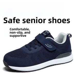 Widely Flared Mens Shoes for Swollen Feet Diabetic Foot Hallux Valgus Paralyzed Foot Gout Special Shoes for Elderly People