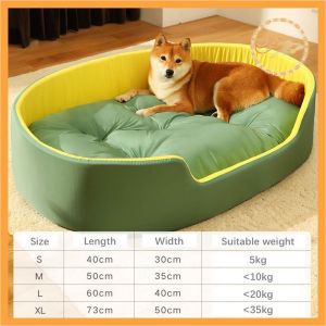 Elegant Large Dog Bed in Green - Comfortable Indoor Pet Bed for Large Breeds