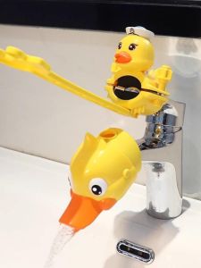 Silicone Faucet Extender Child Handwashing Tool Baby Cartoon Silicone Extension Mouth Splash Proof Long Switch Drain Slot