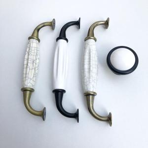 Black and White European Style Ceramic Handles