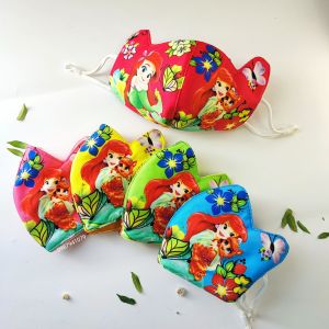 Khẩu trang cho bé Khẩu trang vải có tai thỏ 3 lớp cho bé từ 3 đến 6 tuổi nhiều màu