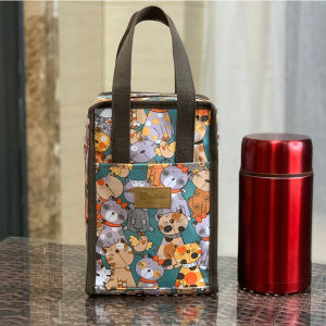 Waterproof Insulated Lunch Box Bag Aluminum Foil Thickened Slow Cook Cup Cover Winter Lunch Box Bag Breakfast Handbag