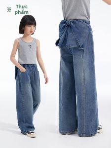 iplant | Kids Girls Mid-to-Older Childrens Jeans Flared Pants