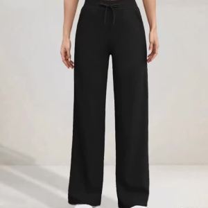 Women High Waist Straight-Leg Sports Pants Gym Clothing Soft Feeling Leggings Wide Leg Yoga Leggings Fitness Tights Casual Wear