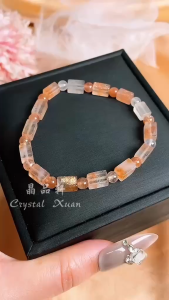 【现货 】太阳石方块手串｜阳性能量 × 自信提升 × 好心情磁场｜Sunstone Cube Bracelet｜Vitality • Confidence • Positivity