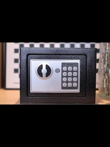 Fire proof safety box money locker box home cash box digital password lock safe box