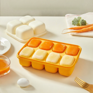 Lock&Lock | Baby Food Box for Steaming & Storing Baby Meat Puree with Freezing Compartments and Silicone Ice Trays