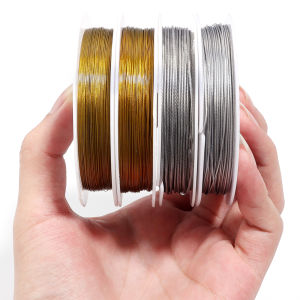 1roll/lot 0.3-1mm Stainless Steel Wire Beading Rope Cord For Bracelet Necklace Jewelry DIY Craft Beading Wire Accessories