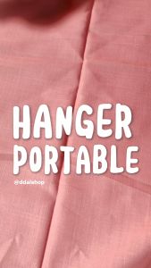 Hanger lipat portable / gantungan jemuran baju travel multifungsi