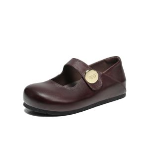 Belle | Sheepskin Leather Insole Increased Height Thick Sole Mary Janes