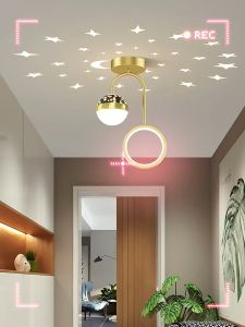 Nordic Gypsophila Ceiling Light LED Starry Sky Chandelier Modern Ambient Pendant Lamp Aisle Hallway Bedroom Lighting