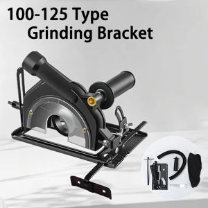 Upgraded Angle Grinder Stand Universal Fixed Grinder Holder Sliding Handle Bracket 45° Adjustable Angle Grinder Machine Base