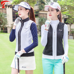 TTYGJ | Breathable Mesh Collared Golf Womens Vest