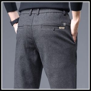 Quần Âu Công Sở Nam Ống Đứng Mài Mòn Thời Trang Thu Xuân Quần Dài Ống Đứng Quần Dài Thường Ngày Cho Bố