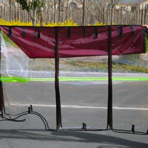 Thickened Electric Tricycle Rain Full-Closed Transparent Senior Citizen Step Vehicle Small Windproof Winter Bicycle Parts