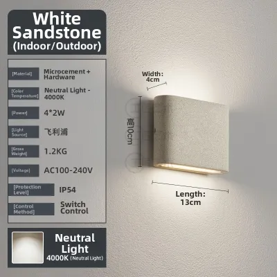 Craftsman Art | Simple Waterproof Outdoor LED Wall Light