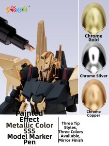 DUOCAIHANI | Metallic Color Marking Pen for Gundam Models Gold & Silver