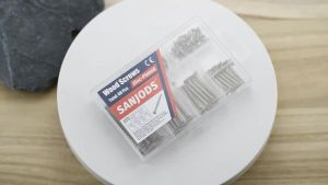 High Hardness Wood Screws Kit (6 Sizes 60pcs) - Phillips Flat Head Coarse Thread - For DIY Woodworking Furniture Fixing