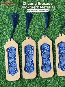 Zhuang Embroidery Carved Cloth Bookmark